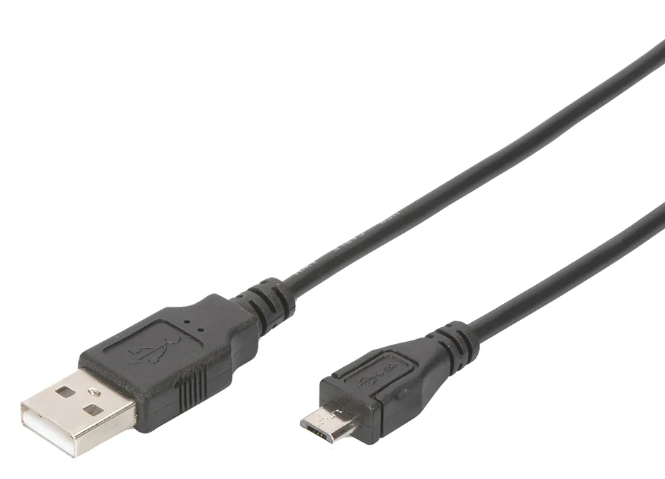 DIGITUS Câble de connexion USB 2.0, USB-A-micro USB-B, 1,8 m - OEM DB-300127-018-S