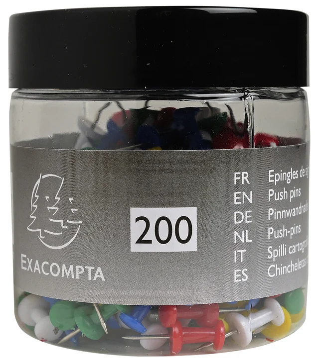 EXACOMPTA Epingle d'affichage Push Pins, assorti - OEM 14769E
