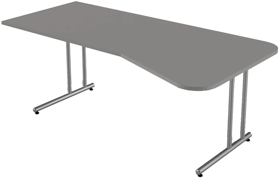 kerkmann Bureau pour PC Start Up, piètement en C, anthracite - OEM 11435413 – Image 2