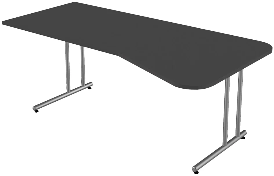 kerkmann Bureau pour PC Start Up, piètement en C, anthracite - OEM 11435413 – Image 3