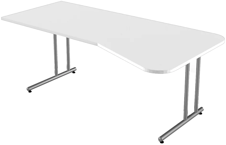 kerkmann Bureau pour PC Start Up, piètement en C, gris clair - OEM 11467611