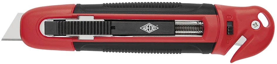 WEDO Cutter de sécurité Standard, lame trapèze, noir/rouge - OEM 78 805