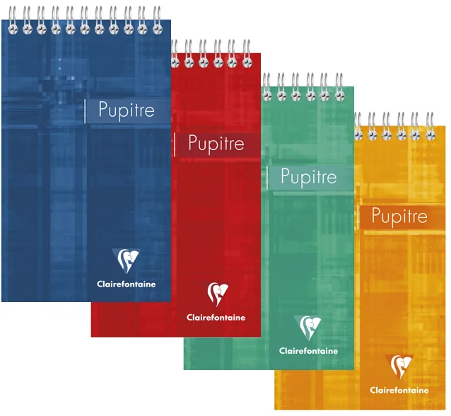 Clairefontaine Bloc spiralé, 105 x 170 mm, quadrillé 5/5 - lot de 5 - OEM 8642C