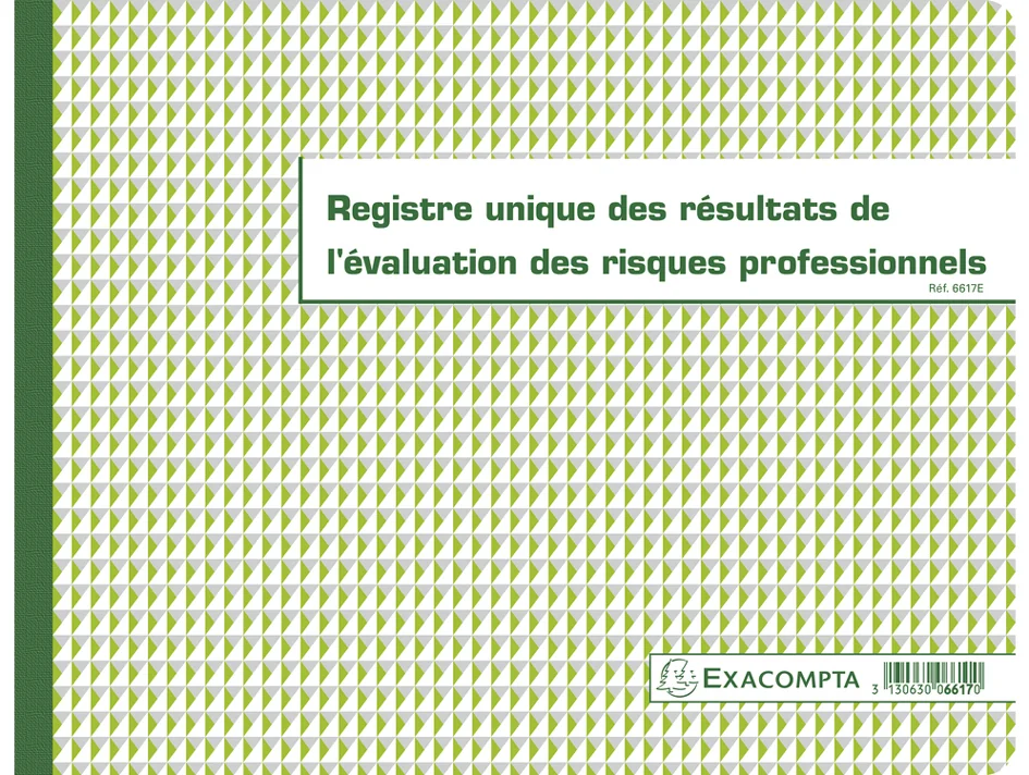 EXACOMPTA Piqûre 'Registre unique des résultats de ... - OEM 6617E