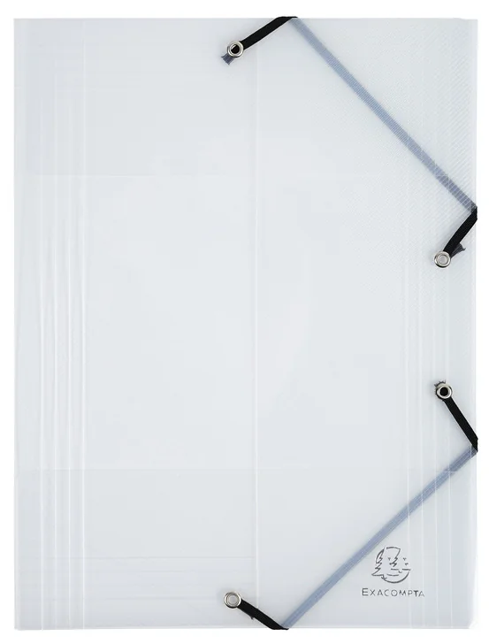 EXACOMPTA Chemise à élastiques FOREVER, A4, cristal - OEM 56742E