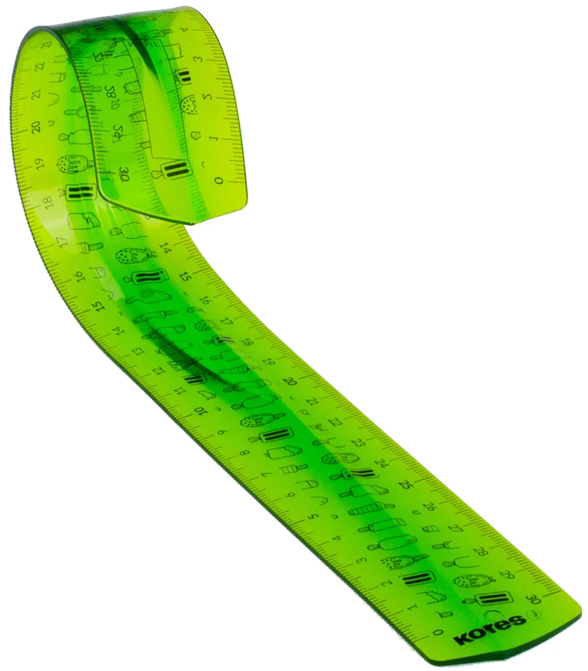 Kores Règle plate Elastik, 300 mm, plastique, incassable - OEM LIN42160