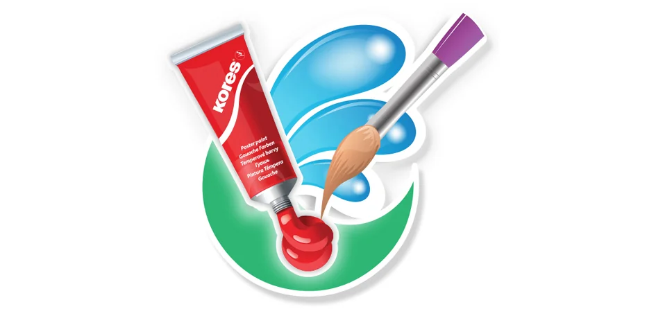 Kores Gouache en tube 'Temperas', étui en plastique de 12 - OEM FF72412