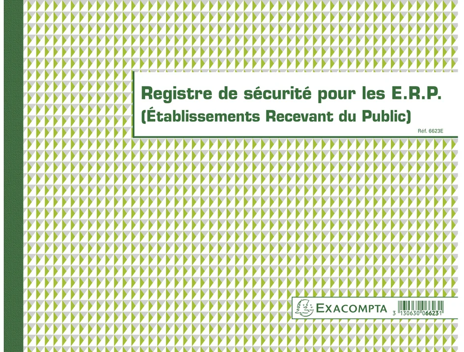 EXACOMPTA Piqûre 'Registre de sécurité pour les E.R.P.' - OEM 6623E