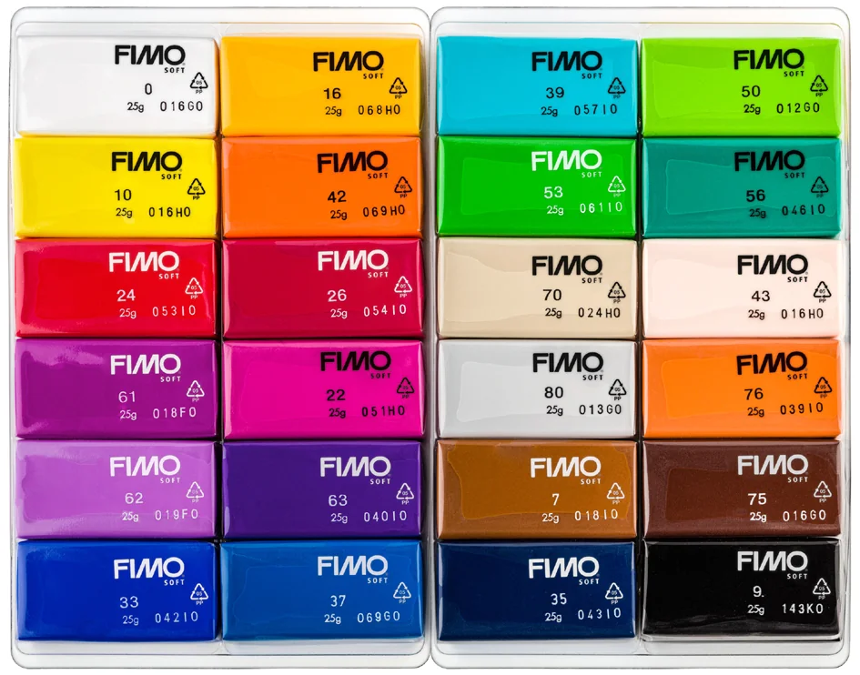 FIMO SOFT Pâte à modeler 'Basic', kit de 24 - OEM 8023 C24-1