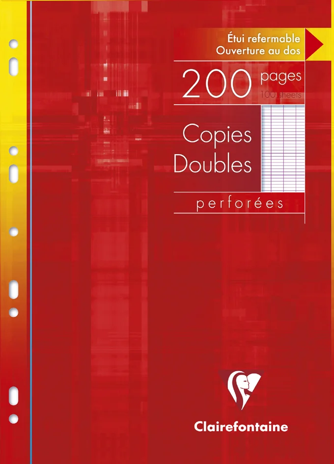 Clairefontaine Copies doubles, A4, Seyès, 200 pages - OEM 4711C