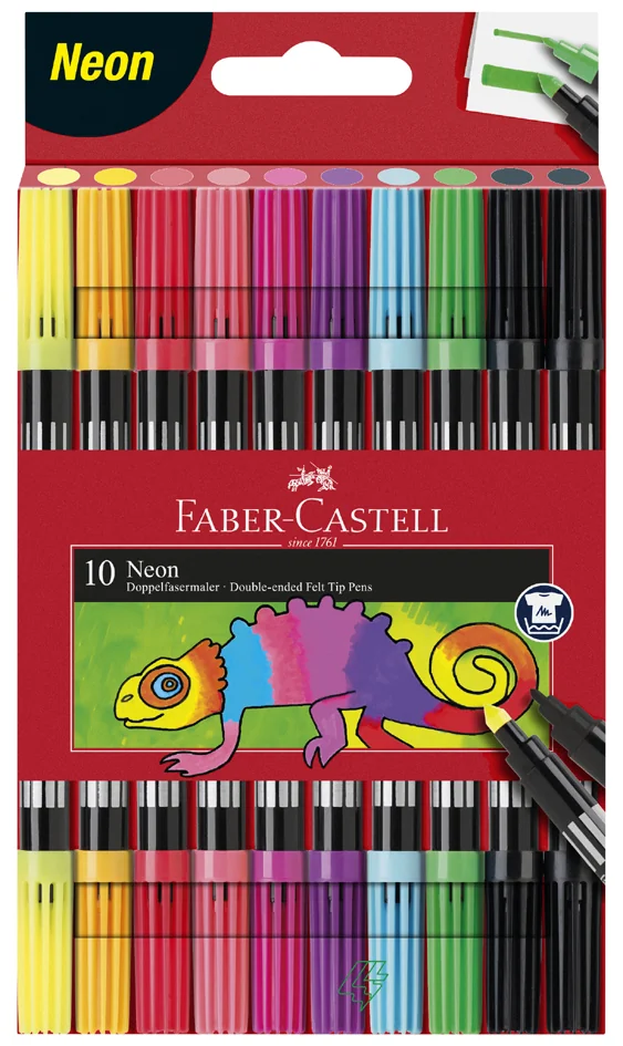 FABER-CASTELL Feutre double pointe Neon, étui de 10 - OEM 151109