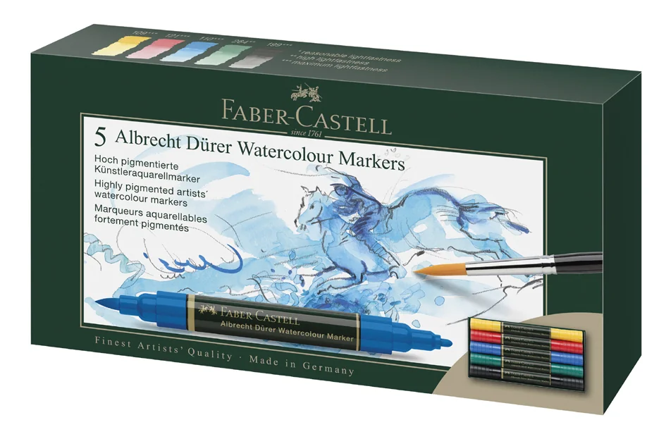 FABER-CASTELL Marqueur aquarelle ALBRECHT DÜRER, étui de 20 - OEM 160320