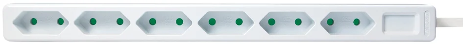 LogiLink Multiprise Euro, 6 prises, sans interrupteur, noir - OEM LPS231B