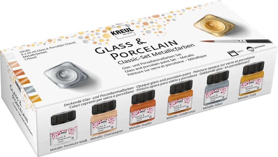KREUL Peinture pour porcelaine 'Glass & Porcelain' Métallisé - OEM 16603