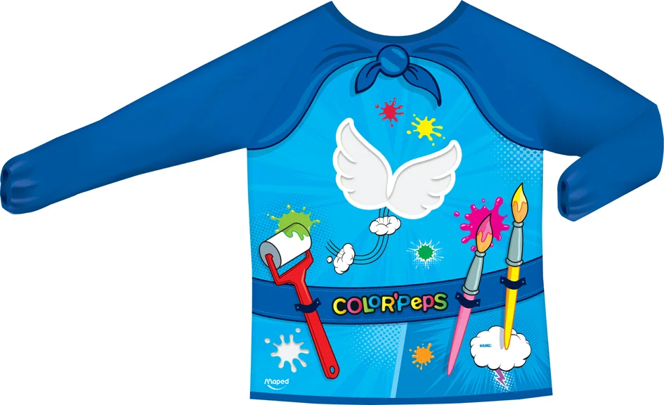 Maped Tablier de peinture enfants COLOR'PEPS, T. 104-128 cm - OEM 820410