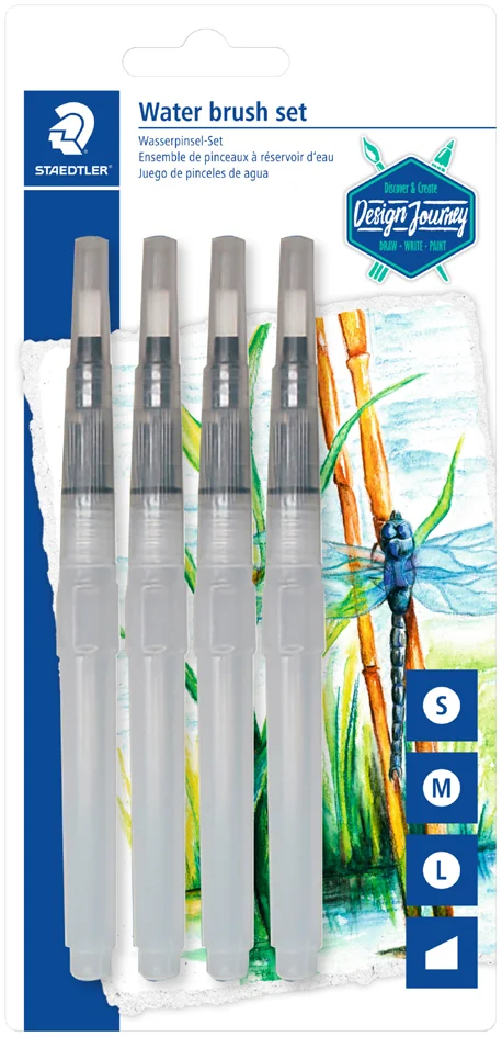 STAEDTLER Kit de pinceau à réservoir d'eau Design Journey - OEM 949-SBK4-C