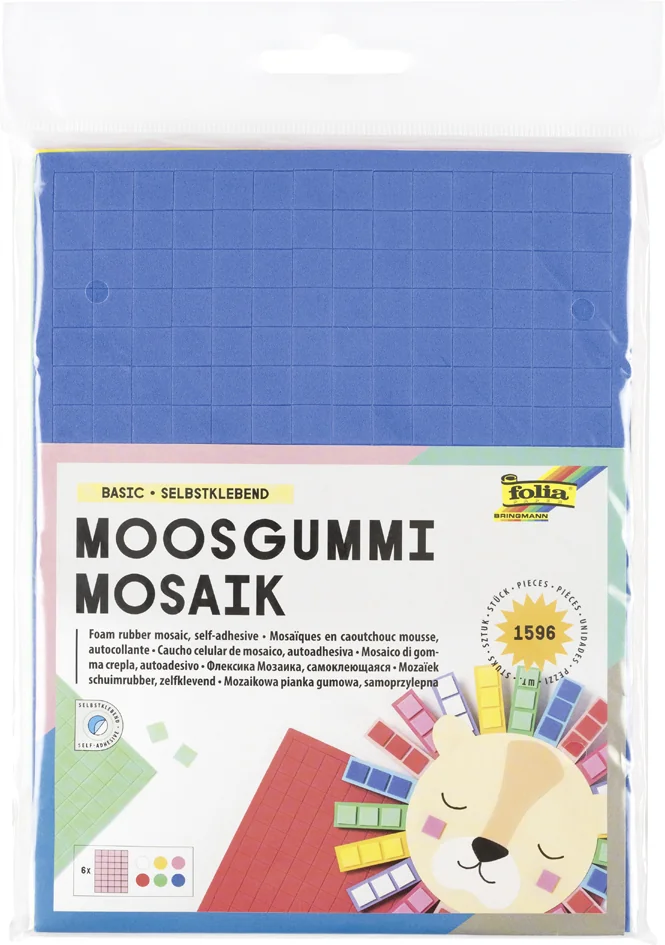 folia Mosaïque en gomme mousse 'Basic', auto-adhésif - OEM 2364