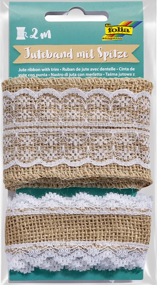 folia Ruban de jute avec dentelle, 2 x 1 m - OEM 12711