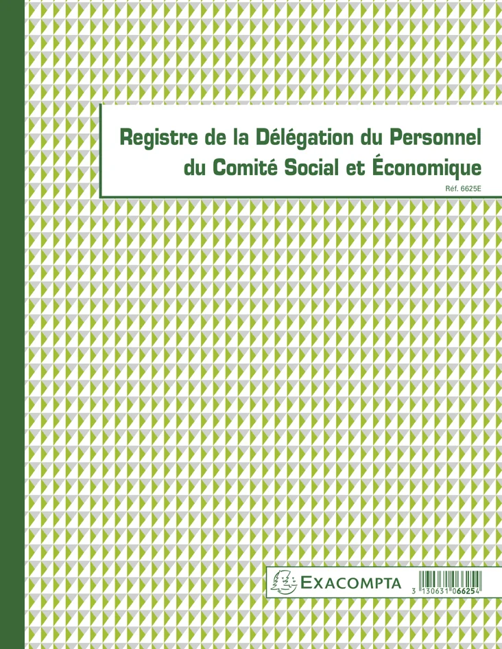 EXACOMPTA Piqûre 'Registre de la délégation du personnel CSE - OEM 6625E