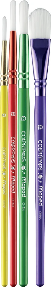 Maped Kit de pinceaux à poils synthétiques COLOR'PEPS - OEM 867810