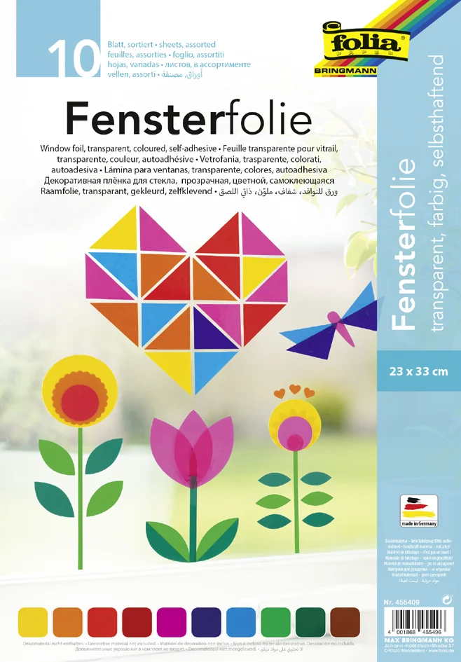 folia Feuille transparente pour vitrail, 230 x 330 mm - OEM 455409