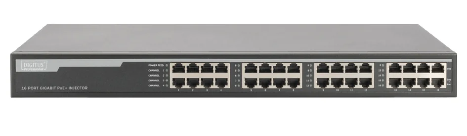 DIGITUS Injecteur Gigabit PoE +, 16 ports - OEM DN-95116
