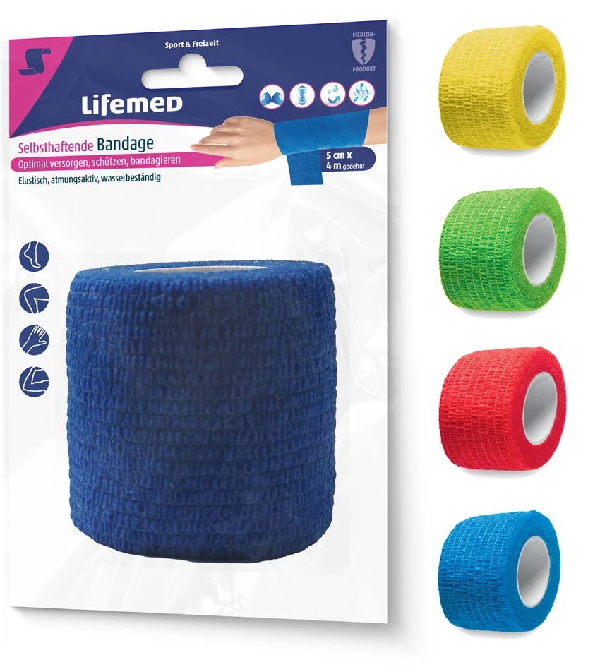 Lifemed Bande cohésive auto-adhésive, 100 mm x 2,8 m - OEM 99117