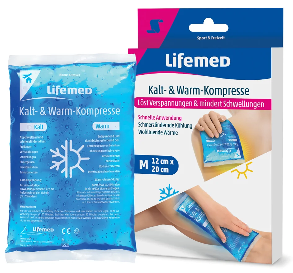Lifemed Compresse chaud/froid, 140 x 130 mm, bleu - OEM 99225