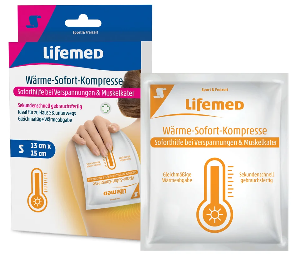 Lifemed Compresse de chaud instantané, 150 x 130 mm, blanc - OEM 99229