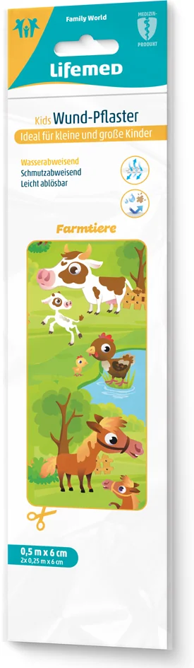 Lifemed Pansement pour enfants 'Animaux', 500 mm x 60 mm - OEM 99548
