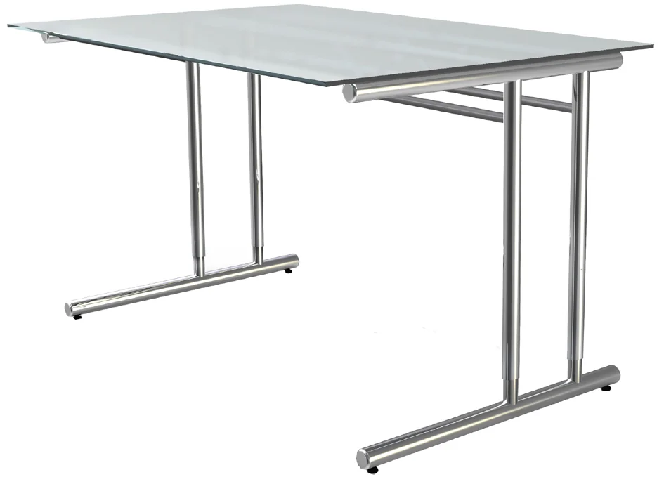 kerkmann Bureau ARTLINE, (L)1.200 mm, avec plateau en verre - OEM 11764882