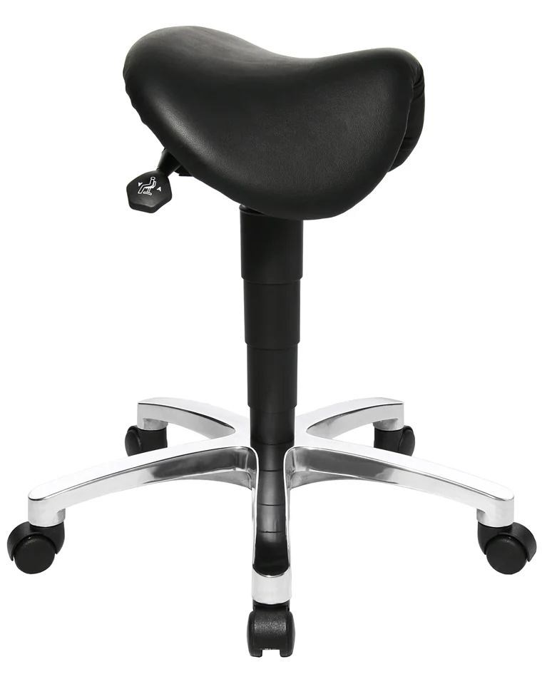Topstar Tabouret 'Bonanza', cuir véritable, noir - OEM 70649 A80Q