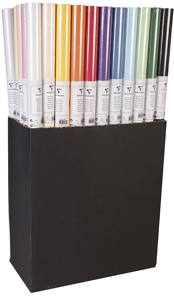 Clairefontaine Papier kraft, sur rouleau, présentoir de 50 - lot de 50 - OEM 95799C
