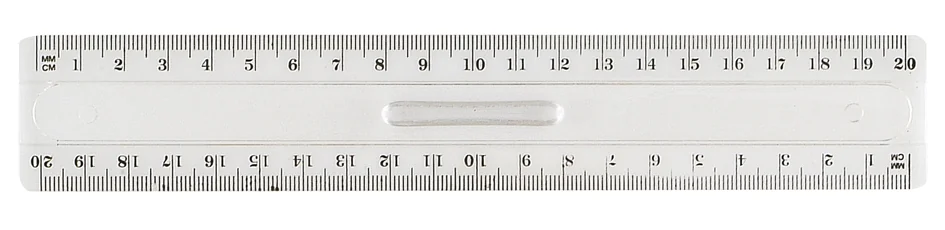 Wonday Règle plate, 200 mm, en plastique, avec poignée - OEM FTE220062