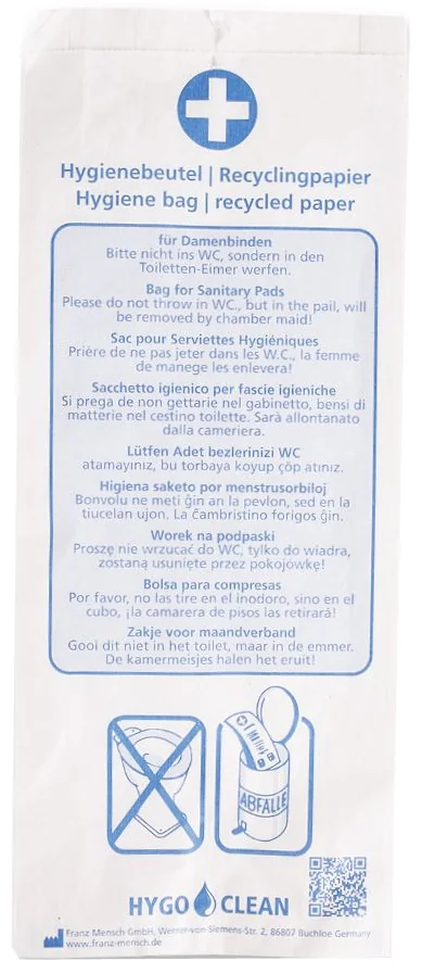 HYGOSTAR Sac hygiénique en papier, imprimé, blanc - OEM 32288