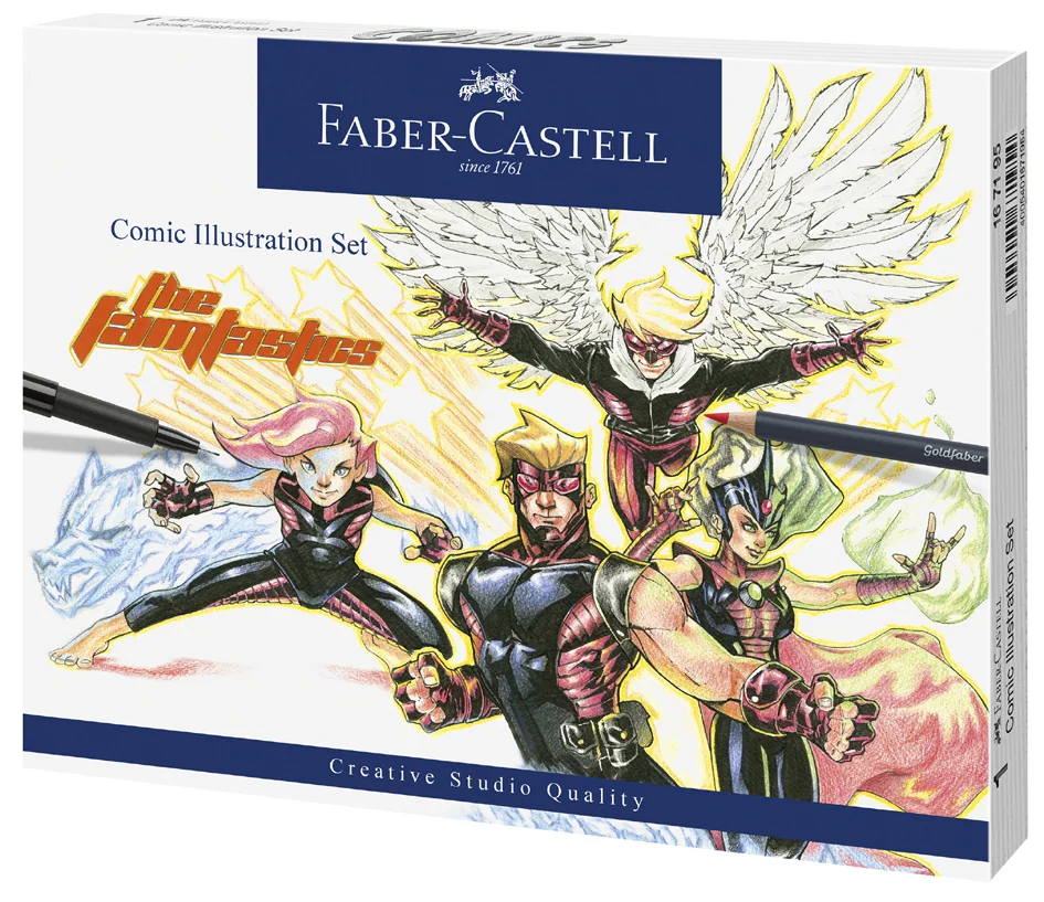 FABER-CASTELL Feutre PITT artist pen, kit Comic Illustration - OEM 167195