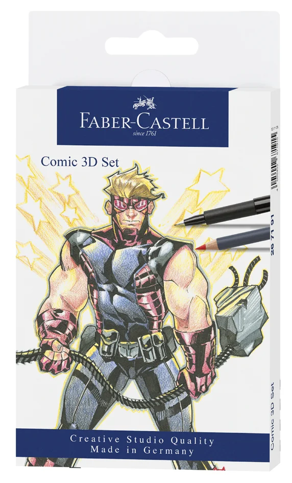 FABER-CASTELL Feutre PITT artist pen, kit Comic Illustration - OEM 267191