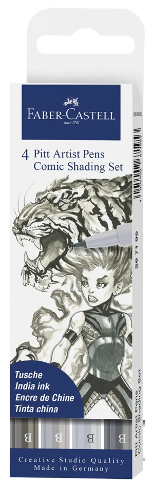 FABER-CASTELL Feutre PITT artist pen, kit Comic - OEM 267195