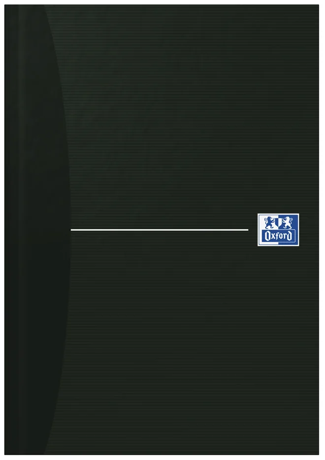 Oxford Carnet de notes 'Smart Black', relié, A5, quadrillé - OEM 100100905