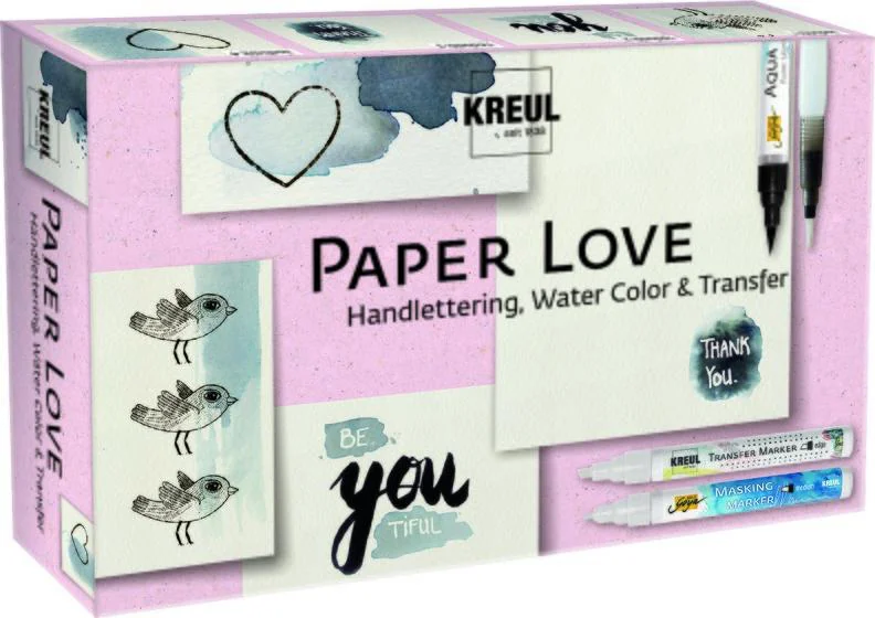 KREUL Kit créatif 'PaperLove', 6 pièces - OEM 49933