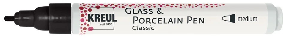 KREUL Glass & Porcelain Pen Classic, noir - OEM 16411