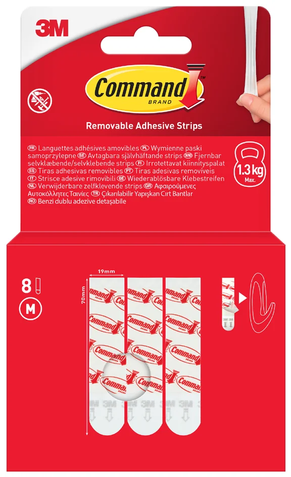Command 3M Command Paquet de recharge languettes adhésives, blanc - OEM 17023-8-EU