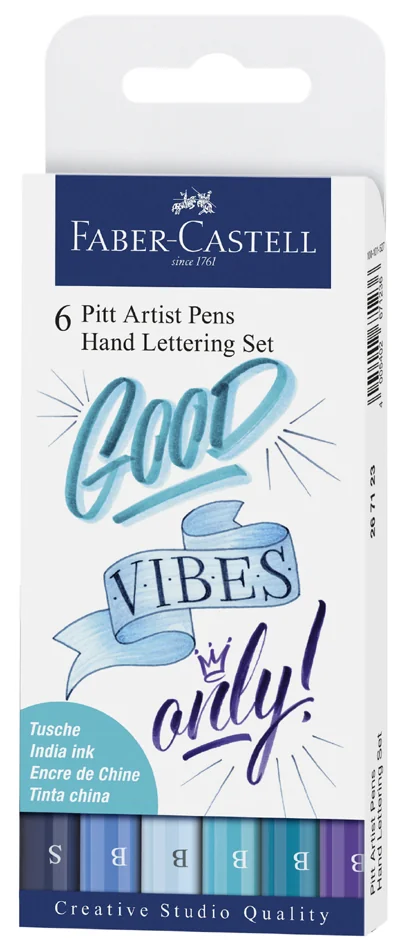 FABER-CASTELL Feutre PITT artist pen, étui de 6 - OEM 267123