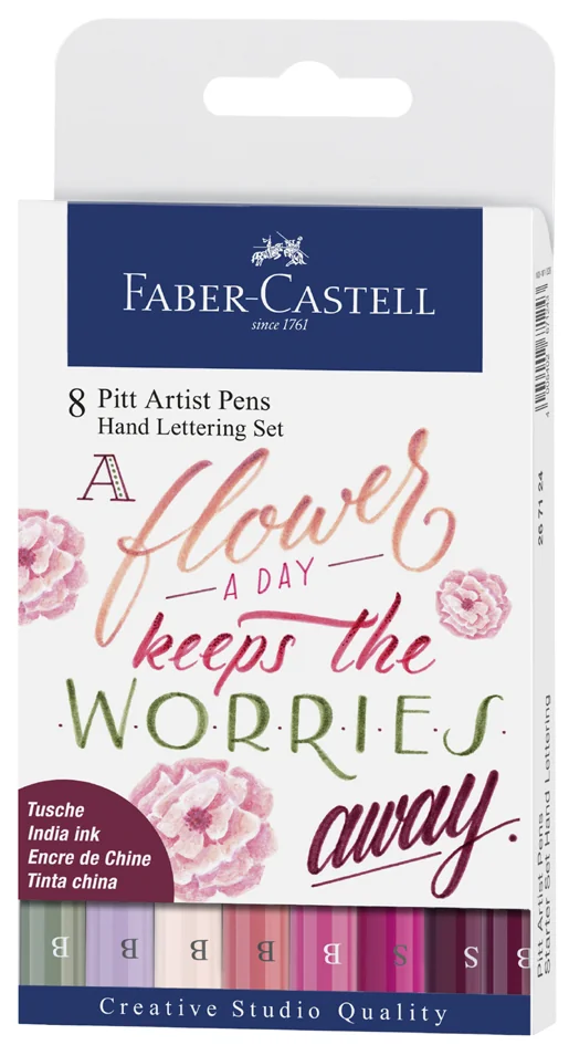 FABER-CASTELL Feutre PITT artist pen, étui de 8 - OEM 267124