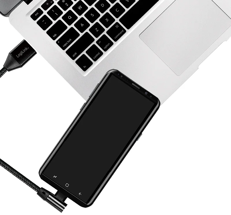 LogiLink Câble USB 2.0, USB-A - USB-C mâle, 0,3 m, noir - OEM CU0137