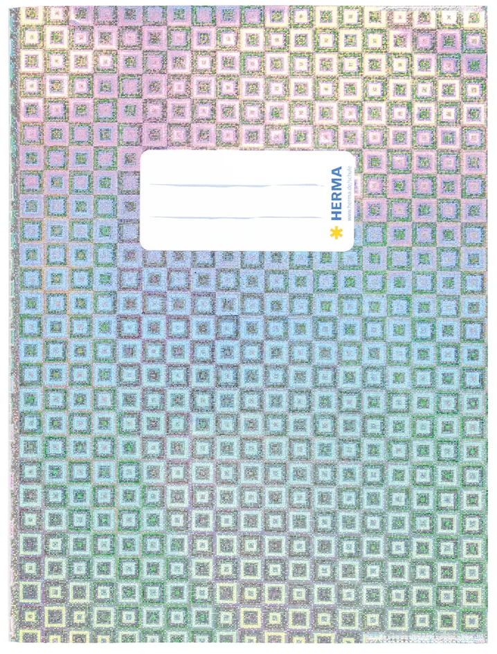 HERMA Protège-cahier 'Glamour', A5, film brillant, argent - OEM 19641