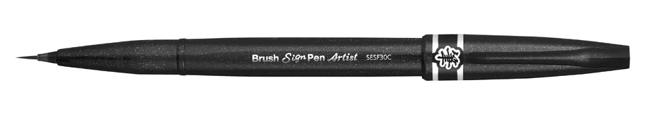 PentelArts Stylo pinceau Sign Pen Artist, noir - OEM SESF30C-AX