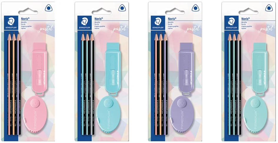 STAEDTLER Kit d'écriture Noris pastel, 5 pièces, blister - OEM 61 SBK3 PA