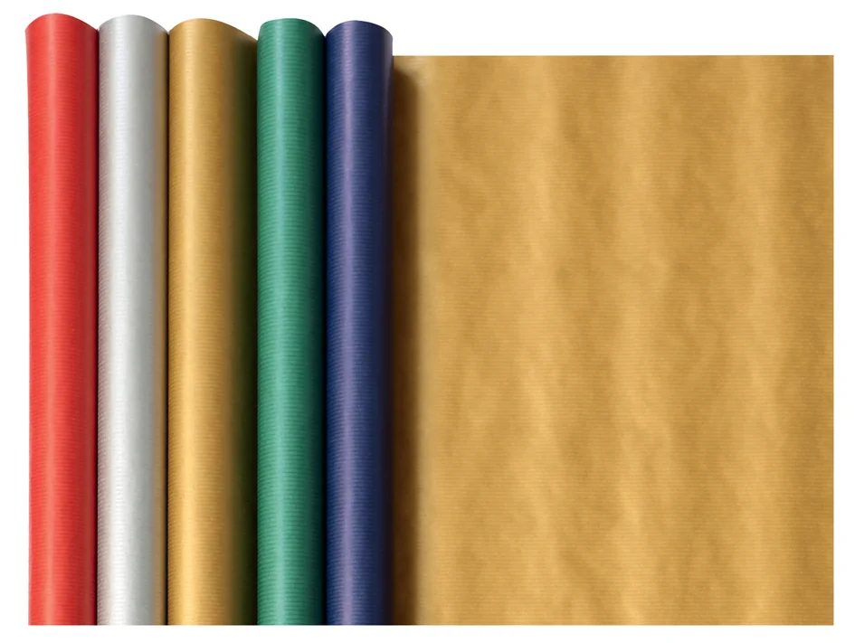 Clairefontaine Papier cadeau de Noël 'Unicolor' - lot de 60 - OEM 224499C