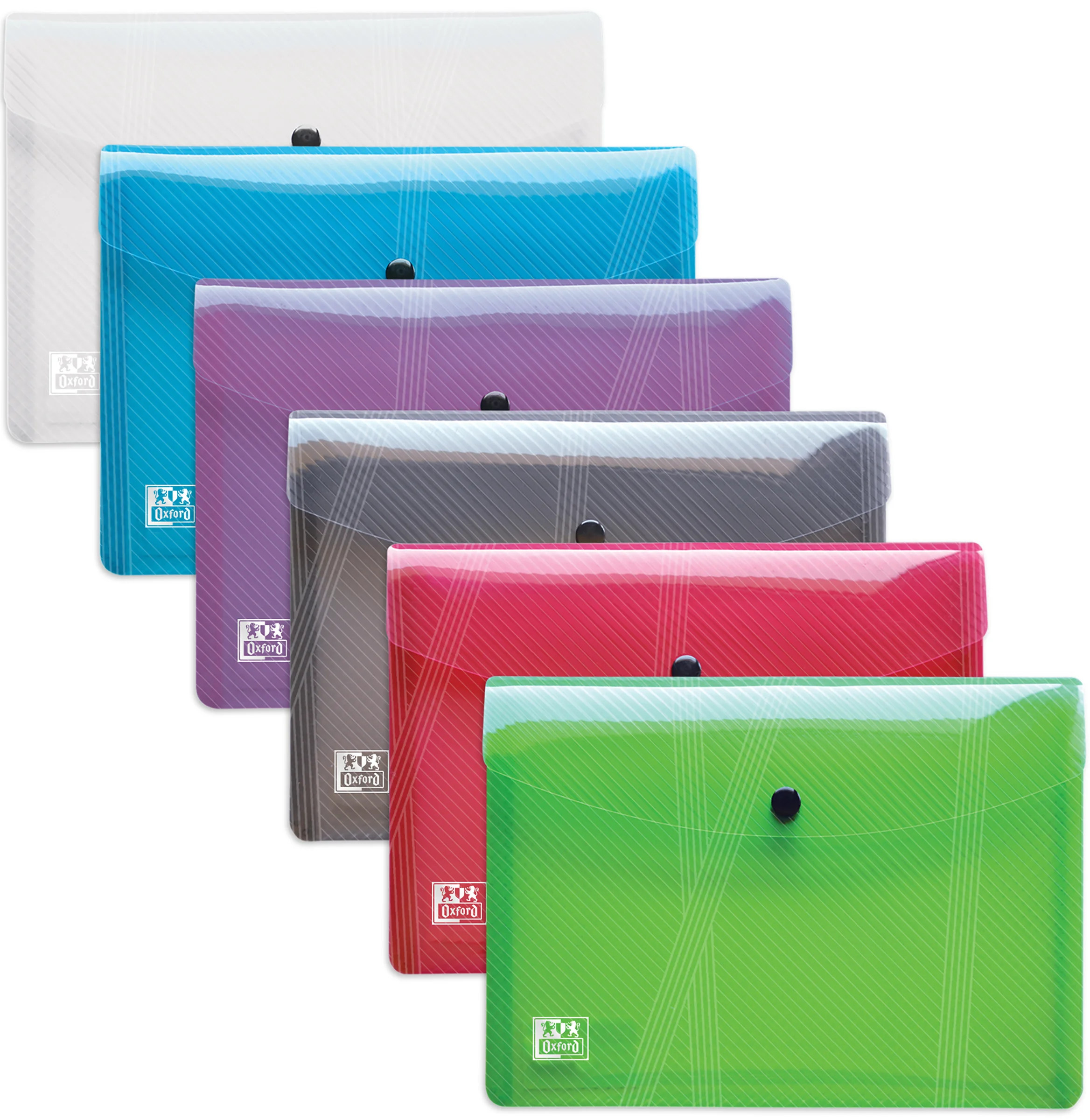 Oxford Pochette à documents HAWAI, A5, PP, assorti - lot de 30 - OEM 400031401